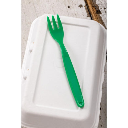 Olympia Kristallon PC Fork Green - 170mm 6 7/10" (12 Pack) • PAS-DL120