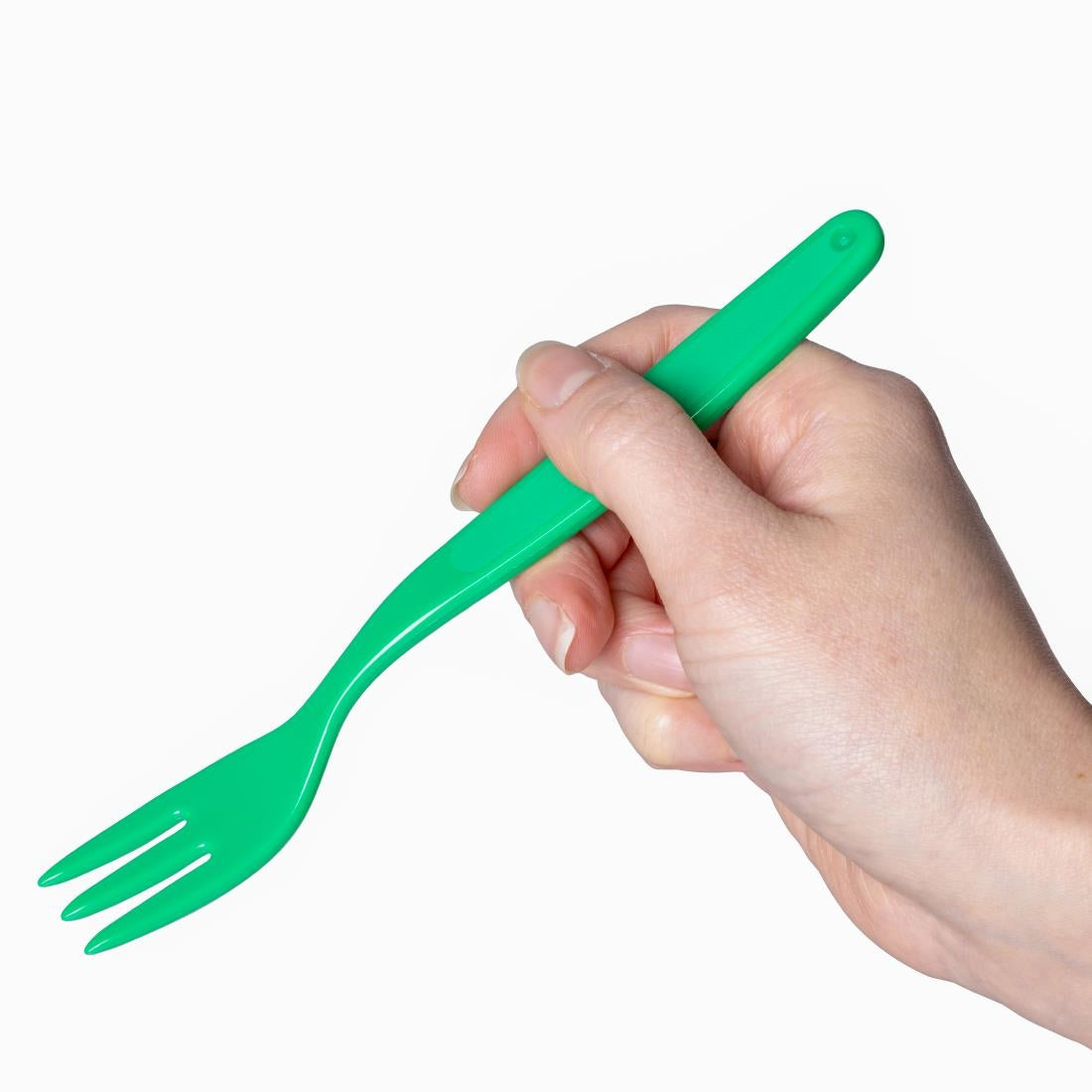 Olympia Kristallon PC Fork Green - 170mm 6 7/10" (12 Pack) • PAS-DL120