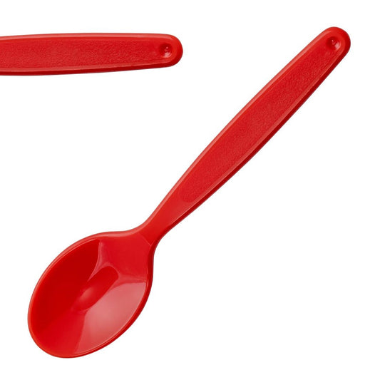 Olympia Kristallon PC Spoon Red - 170mm 6 7/10" (12 Pack) • PAS-DL122