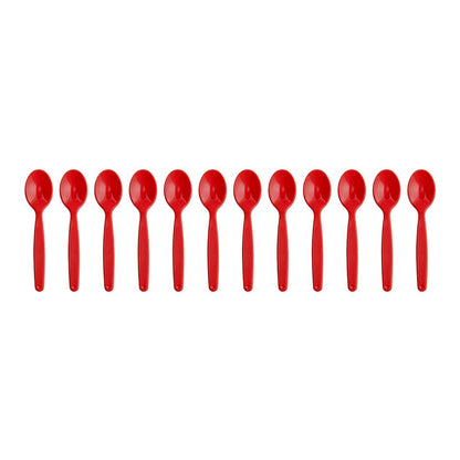 Olympia Kristallon Polypropylene Spoons Red (12 Pack) (Pack of 12) • PAS-DL122