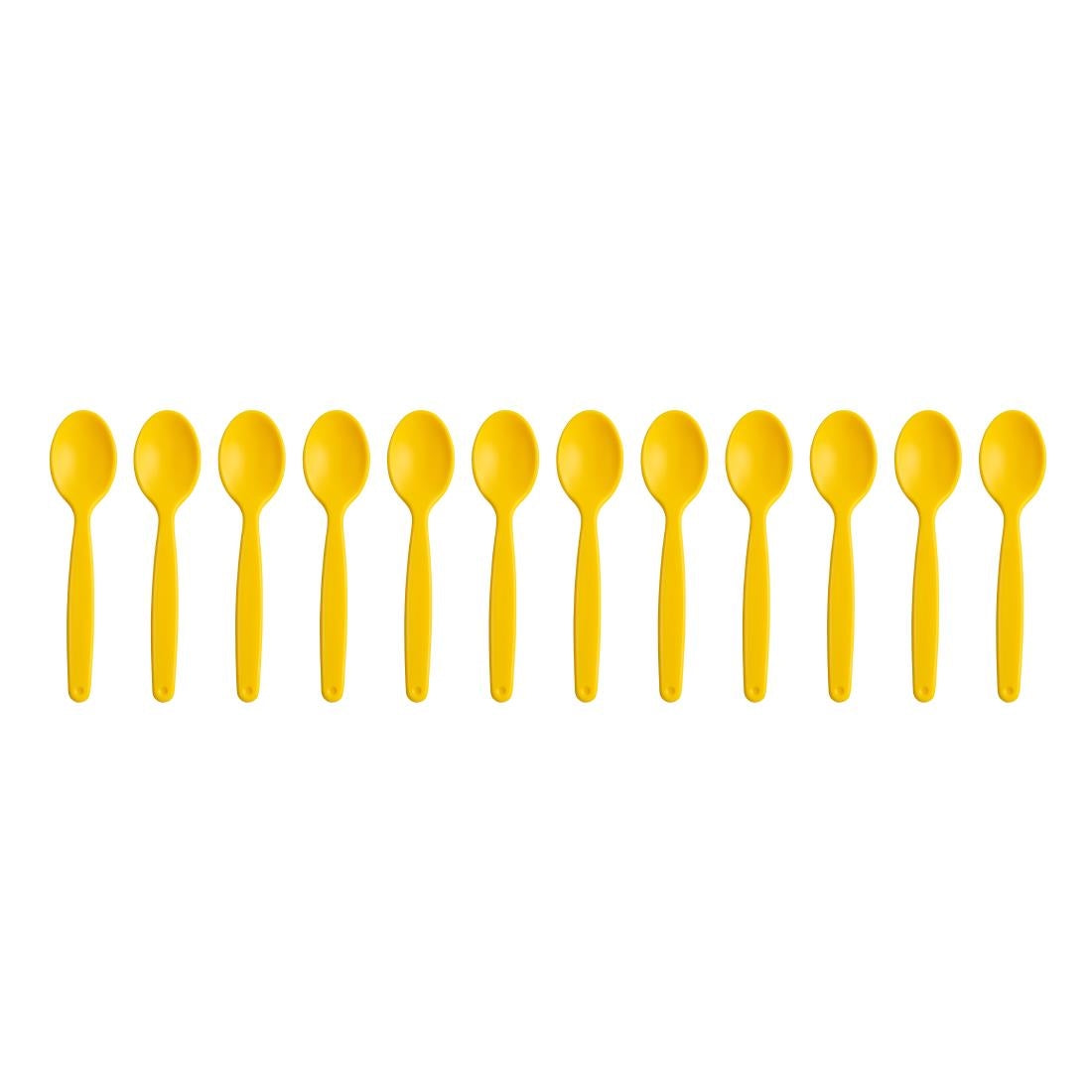Olympia Kristallon PC Spoon Yellow - 170mm 6 7/10" (12 Pack) • PAS-DL123