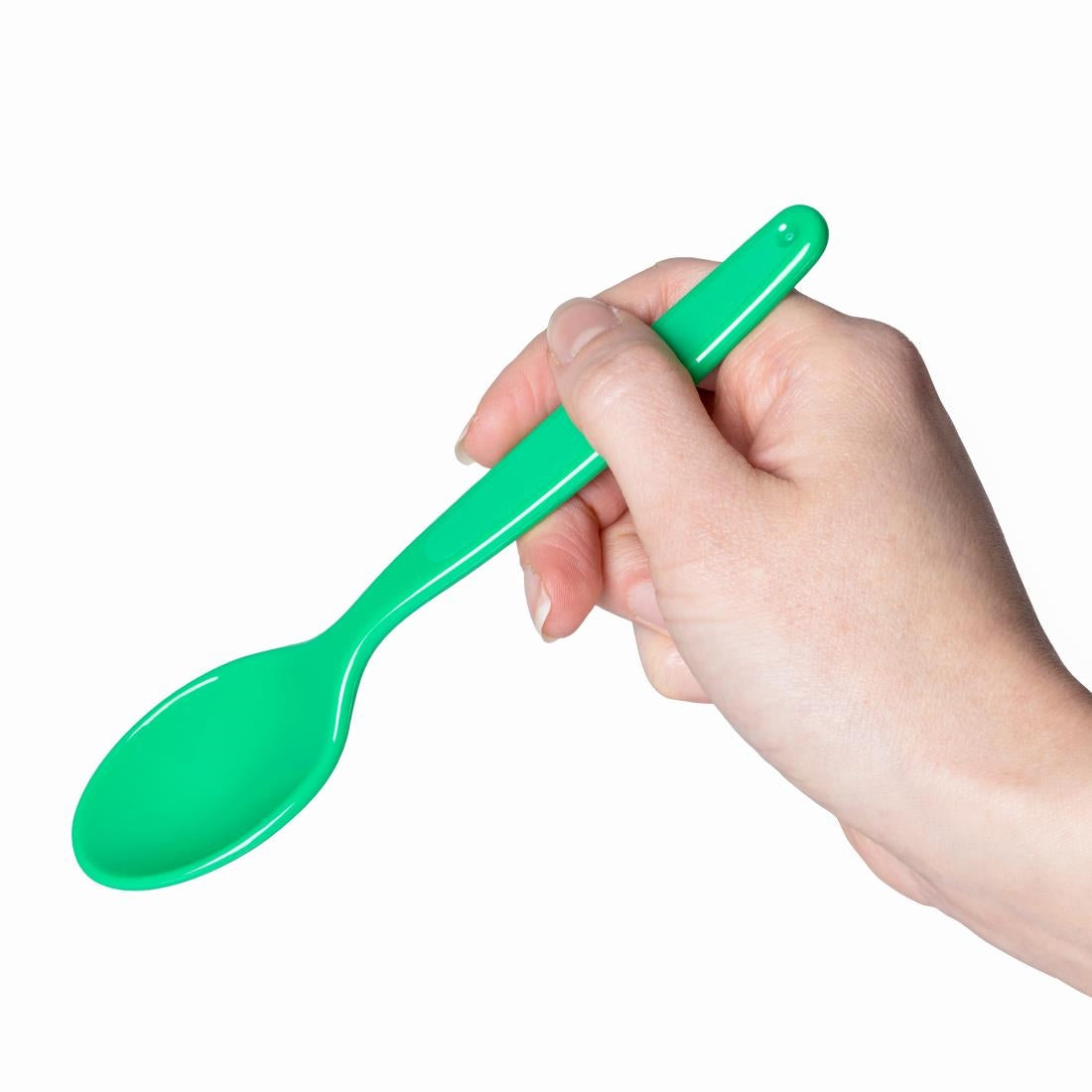 Olympia Kristallon PC Spoon Green - 170mm 6 7/10" (12 Pack) • PAS-DL124