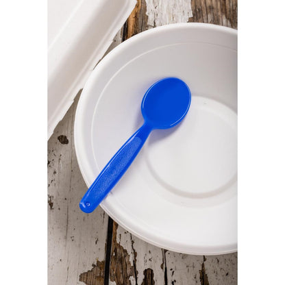 Olympia Kristallon Polypropylene Spoons Blue (12 Pack) (Pack of 12) • PAS-DL125