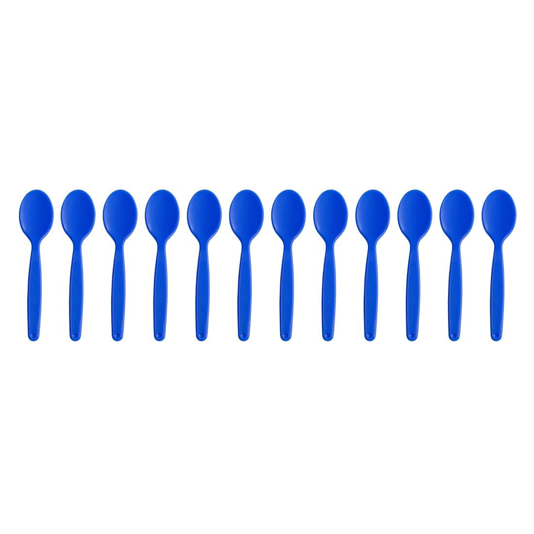 Olympia Kristallon PC Spoon Blue - 170mm 6 7/10" (12 Pack) • PAS-DL125