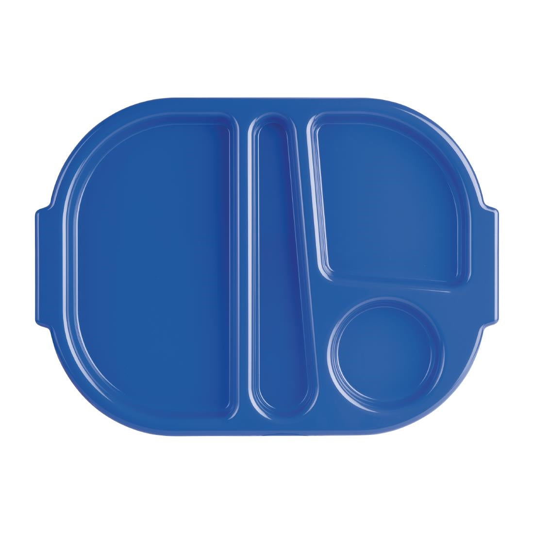 Olympia Kristallon Polypropylene Compartment Food Trays Blue 322mm (10 Pack) • PAS-DL129