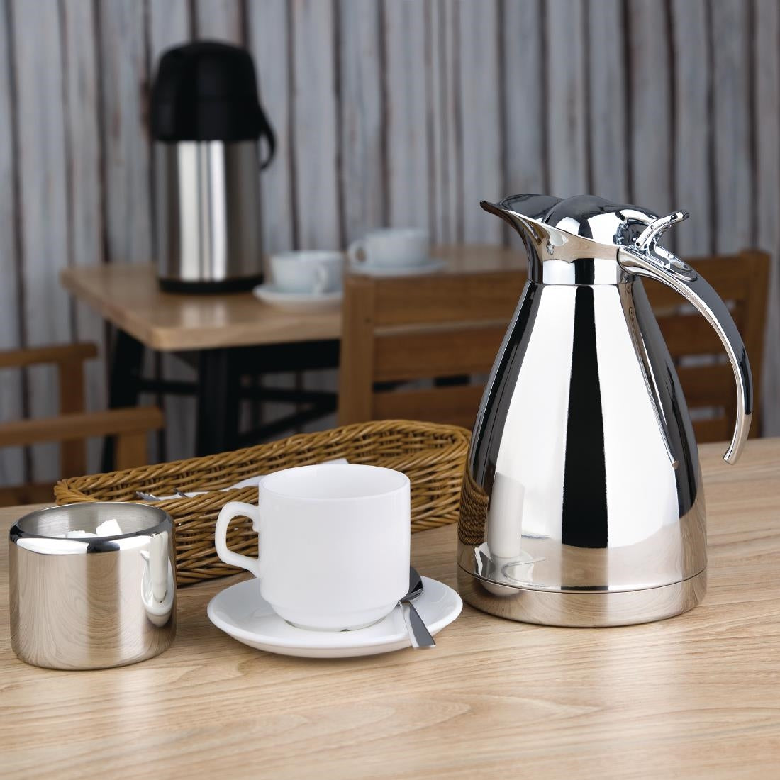 Olympia Vacuum Jug Polished 1Ltr • PAS-DL167