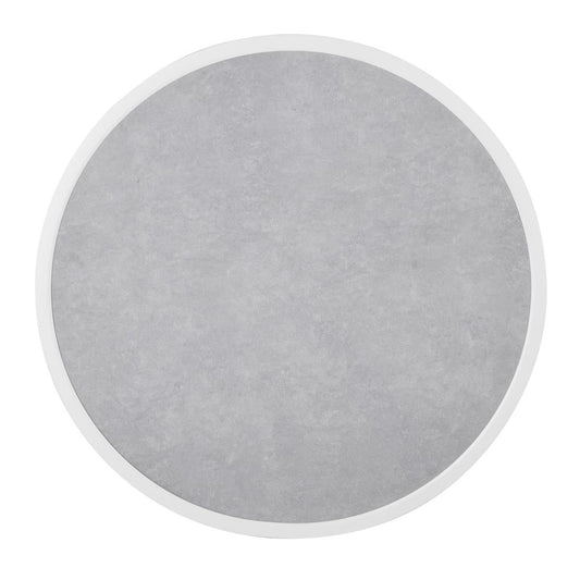 Bolero Fibre Glass Round Table Top Grey Stone Effect 580mm • PAS-DL485