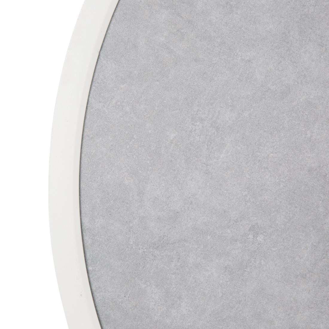 Bolero Fibre Glass Round Table Top Grey Stone Effect 580mm • PAS-DL485