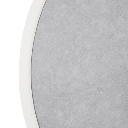 Bolero Fibre Glass Round Table Top Grey Stone Effect 580mm • PAS-DL485