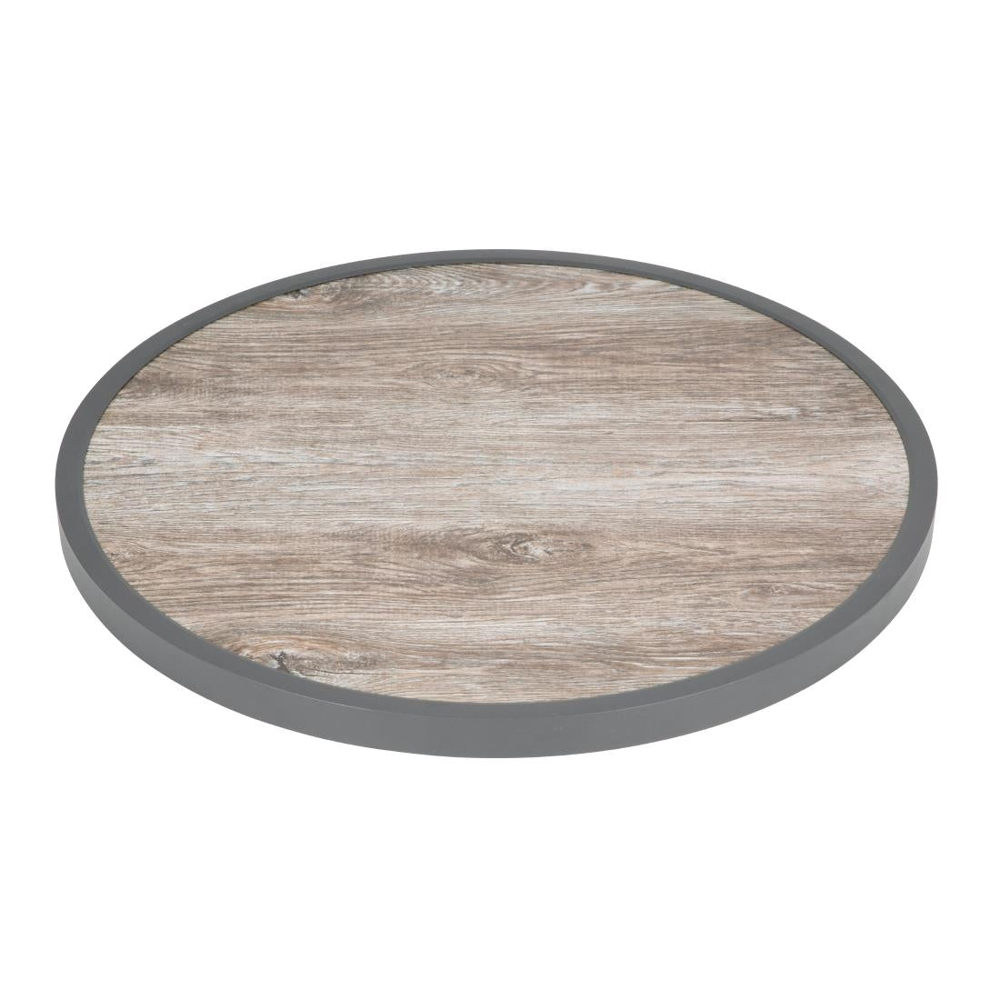 Bolero Fibre Glass Round Table Top Wood Effect 580mm • PAS-DL486