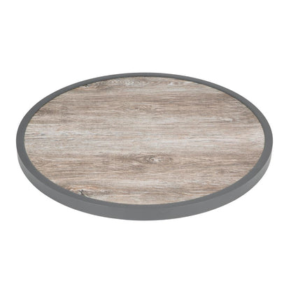 Bolero Fibre Glass Round Table Top Wood Effect 580mm • PAS-DL486