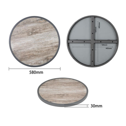 Bolero Fibre Glass Round Table Top Wood Effect 580mm • PAS-DL486