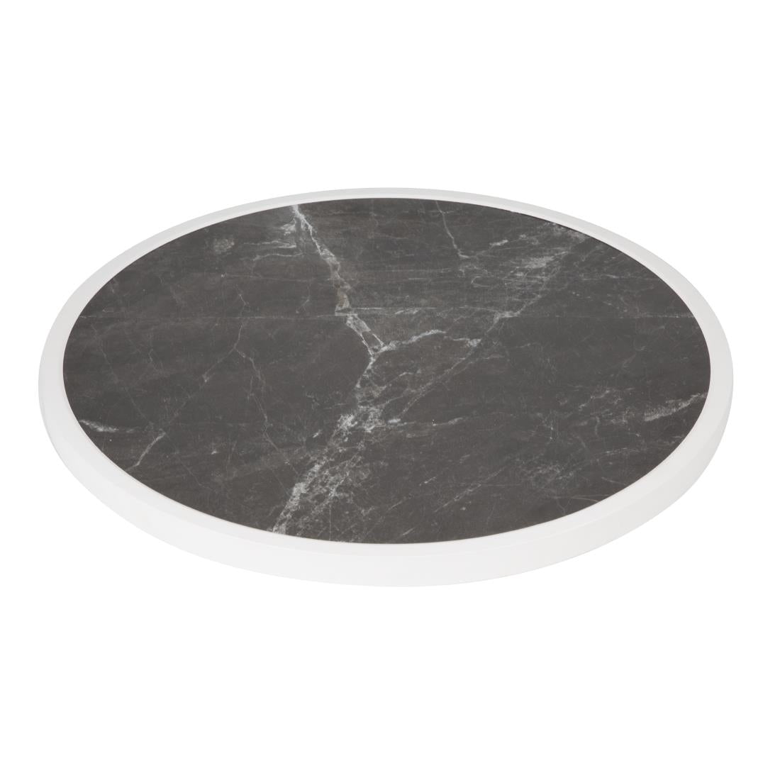 Bolero Fibre Glass Round Table Top Dark Granite Effect 580mm • PAS-DL487