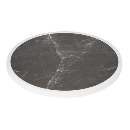 Bolero Fibre Glass Round Table Top Dark Granite Effect 580mm • PAS-DL487