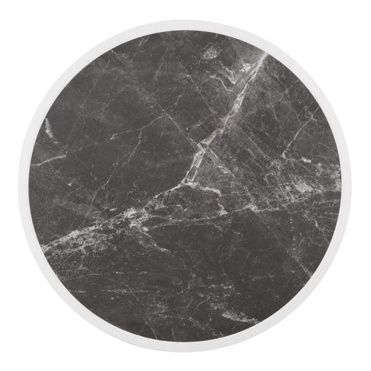 Bolero Fibre Glass Round Table Top Dark Granite Effect 580mm • PAS-DL487