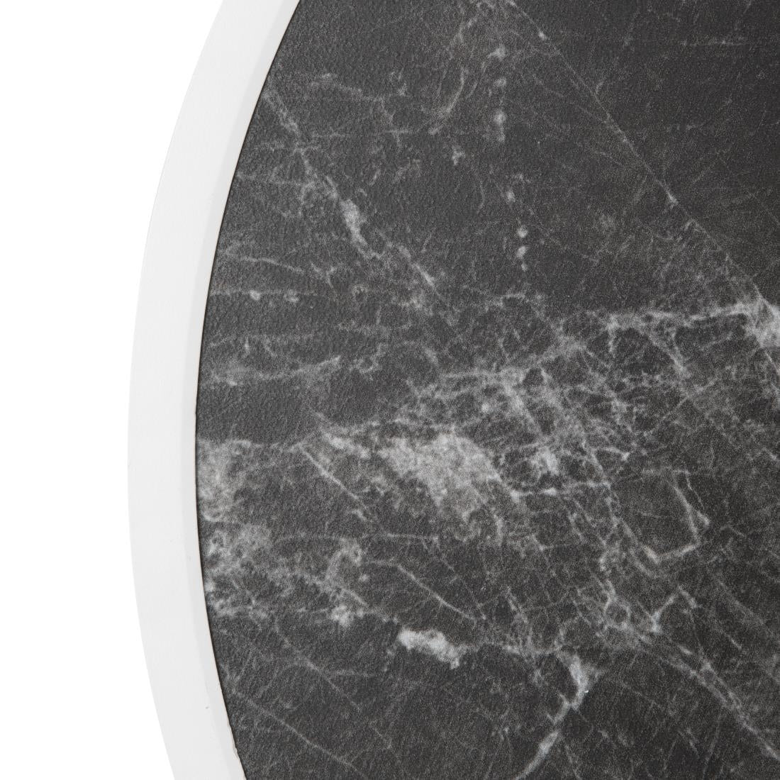 Bolero Fibre Glass Round Table Top Dark Granite Effect 580mm • PAS-DL487