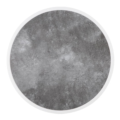 Bolero Fibre Glass Round Table Top Dark Stone Effect 580mm • PAS-DL488