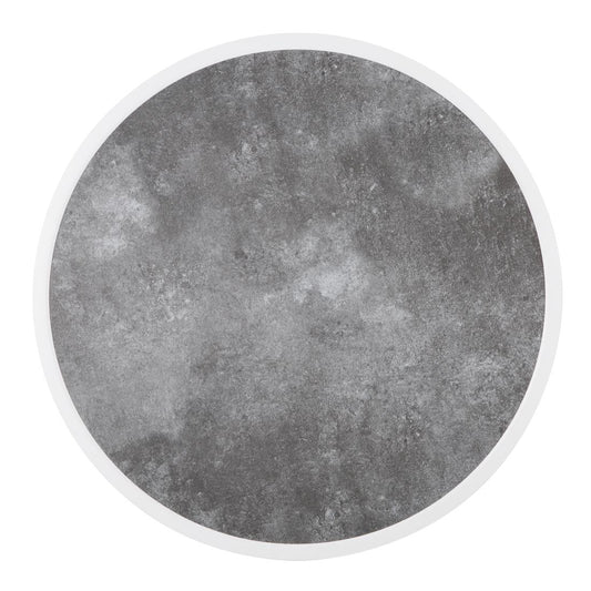 Bolero Fibre Glass Round Table Top Dark Stone Effect 580mm • PAS-DL488