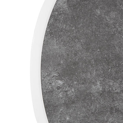Bolero Fibre Glass Round Table Top Dark Stone Effect 580mm • PAS-DL488