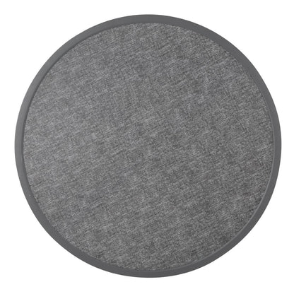 Bolero Fibre Glass Round Table Top Brushed Black 580mm • PAS-DL489