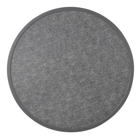 Bolero Fibre Glass Round Table Top Brushed Black 580mm • PAS-DL489