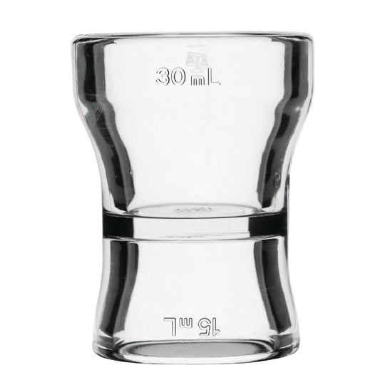 Chef Inox Clear Acrylic Jigger 15/30ml • PAS-DL672