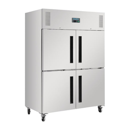 Polar G-Series 2 Stable Door Upright Fridge 1200Ltr Stainless Steel • PAS-DL709-A