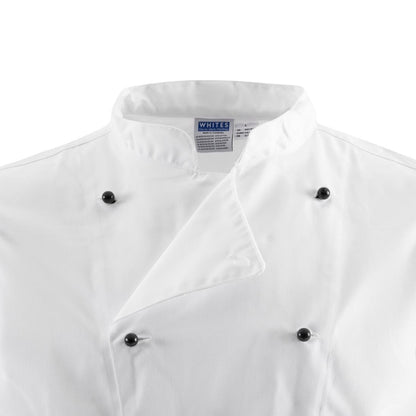 Whites Chicago Unisex Chef Jacket Long Sleeve White XS • PAS-DL710-XS