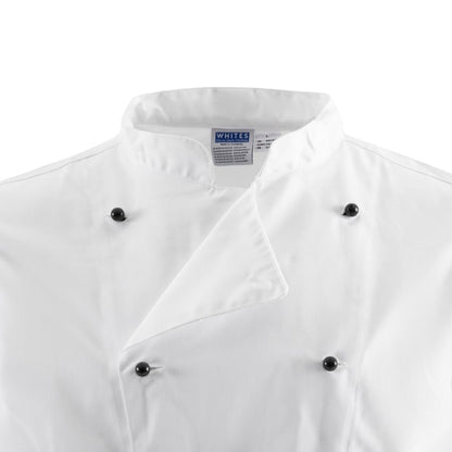 Whites Chicago Unisex Chef Jacket Long Sleeve White S • PAS-DL710-S