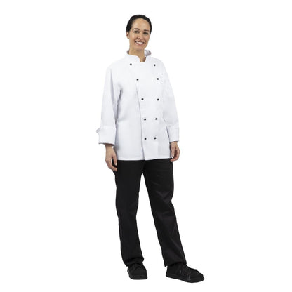 Whites Chicago Unisex Chef Jacket Long Sleeve White S • PAS-DL710-S