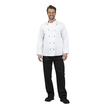 Whites Chicago Unisex Chef Jacket Long Sleeve White XS • PAS-DL710-XS