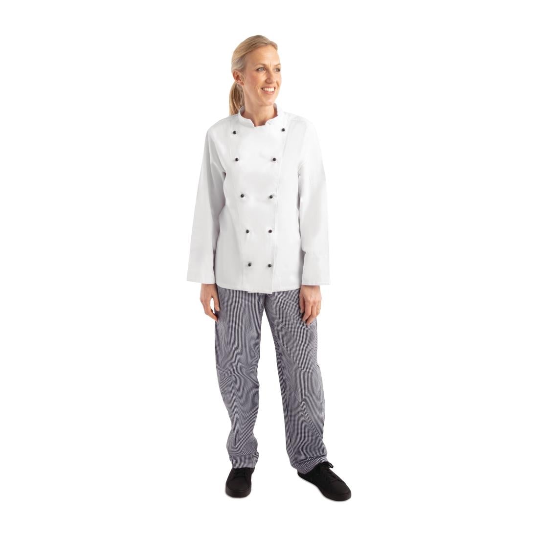 Whites Chicago Unisex Chef Jacket Long Sleeve White L • PAS-DL710-L
