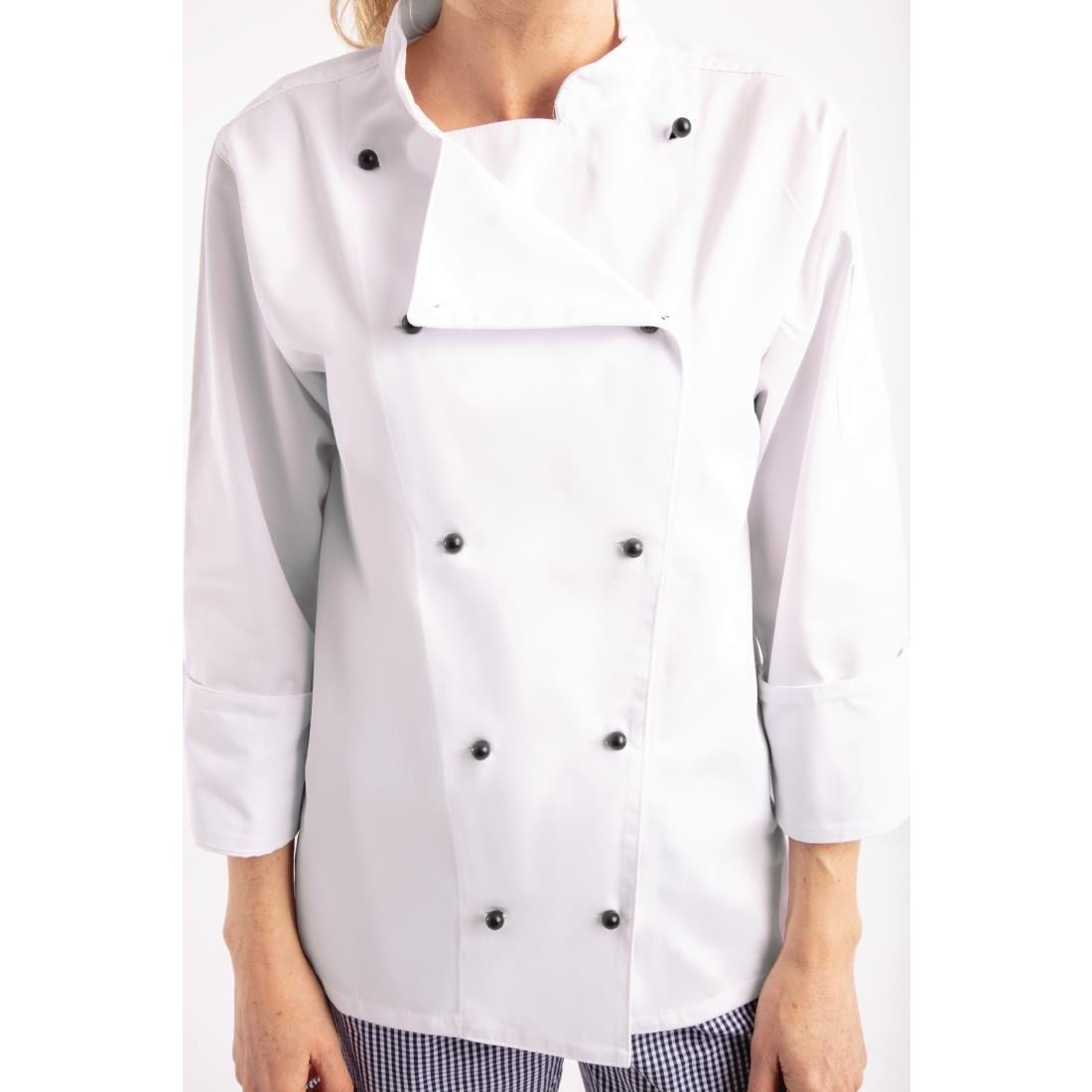 Whites Chicago Unisex Chef Jacket Long Sleeve White L • PAS-DL710-L