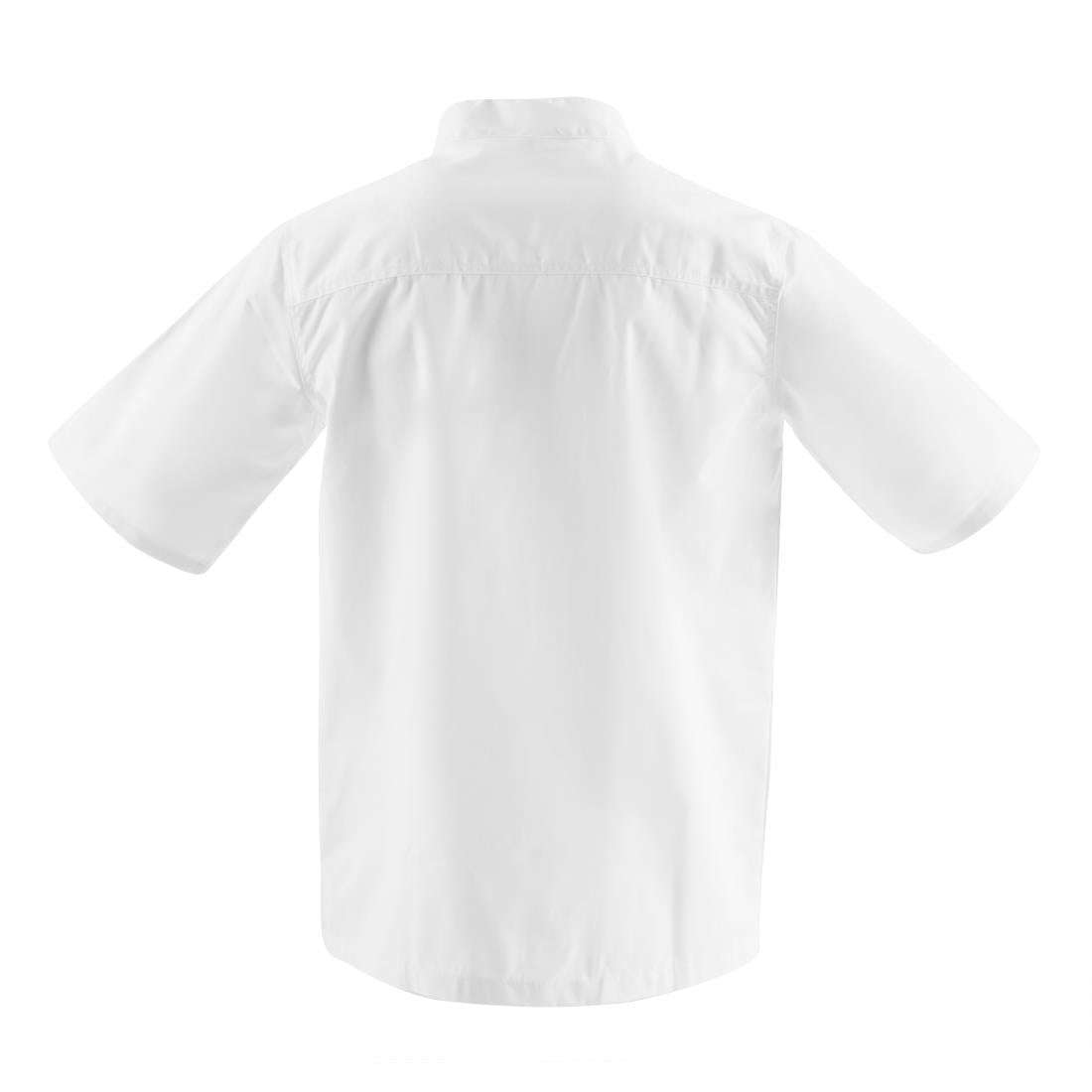 Whites Chicago Unisex Chefs Jacket Short Sleeve White XS • PAS-DL711-XS