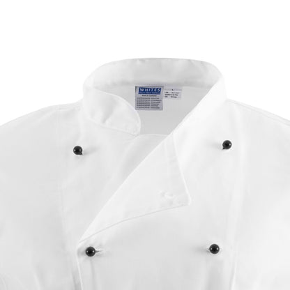 Whites Chicago Unisex Chefs Jacket Short Sleeve White XS • PAS-DL711-XS