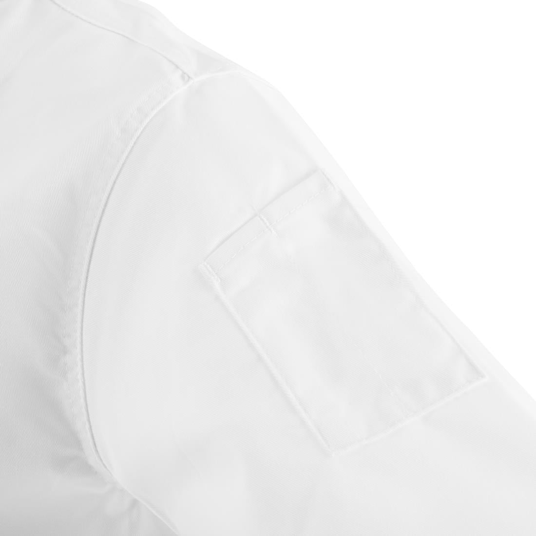 Whites Chicago Unisex Chefs Jacket Short Sleeve White XS • PAS-DL711-XS