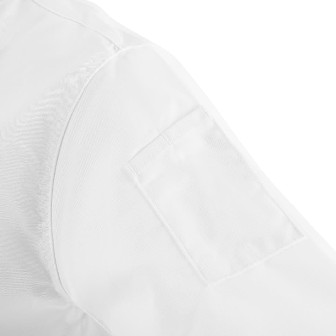 Whites Chicago Unisex Chefs Jacket Short Sleeve White L • PAS-DL711-L