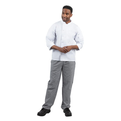 Whites Vegas Small Black & White Check Chef Pants XS (5 Pack) • PAS-JC421