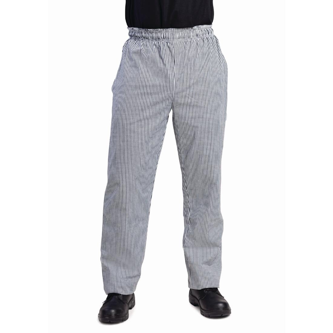 Whites Vegas Small Black & White Check Chef Pants XS (5 Pack) • PAS-JC421