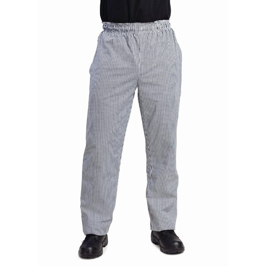 Whites Vegas Small Black & White Check Chef Pants XS • PAS-DL712-XS