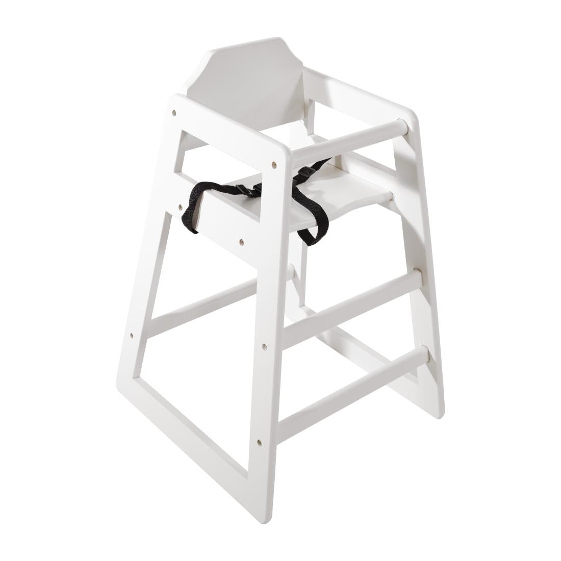 Bolero Wooden High Chair Antique White Finish • PAS-DL833