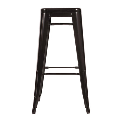 Bolero High Metal Bar Stools Black (Pack of 4) • PAS-DL881