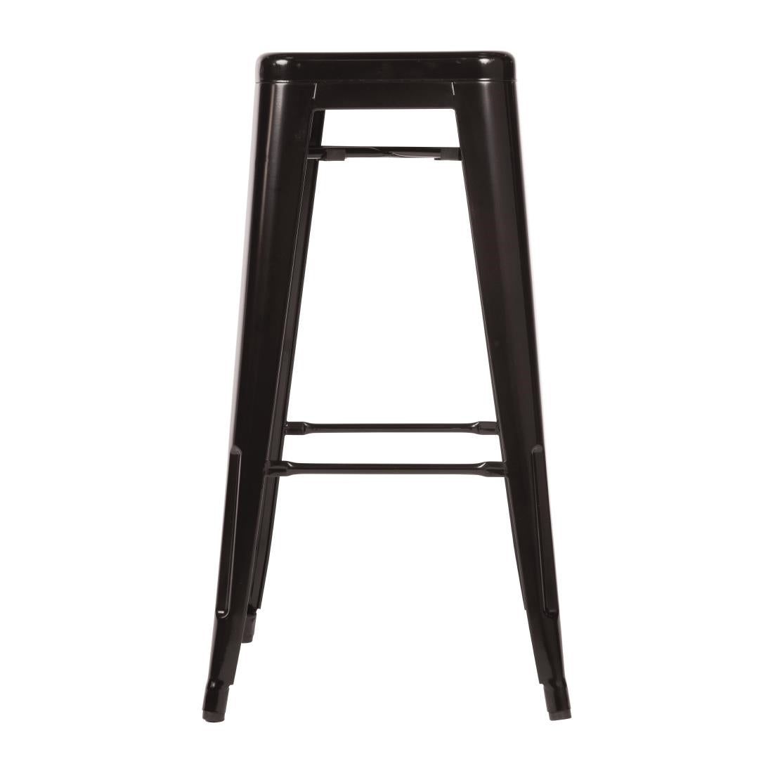 Bolero High Metal Bar Stools Black (4 Pack) • PAS-DL881