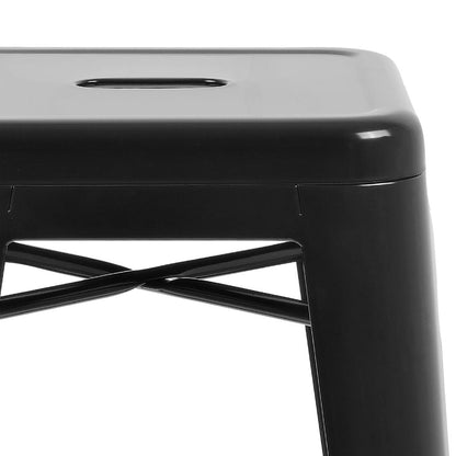 Bolero High Metal Bar Stools Black (4 Pack) (Pack of 4) • PAS-DL881