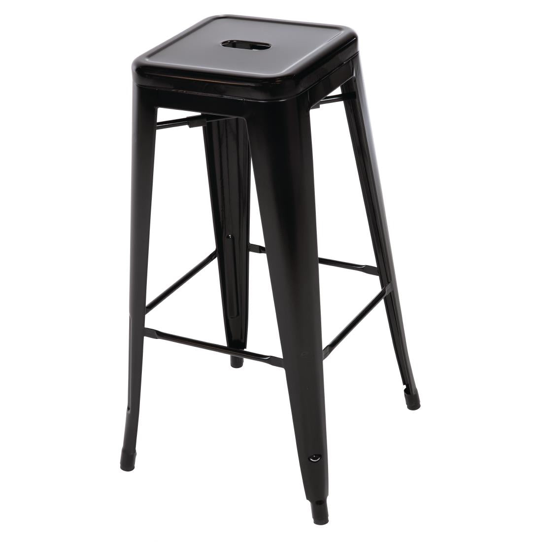 Bolero High Metal Bar Stools Black (4 Pack) • PAS-DL881