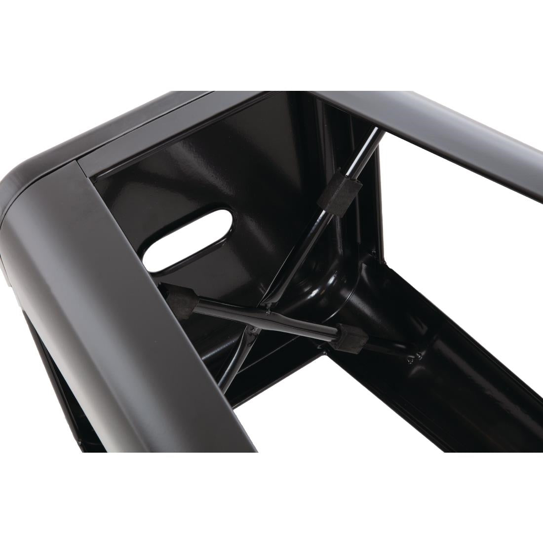 Bolero High Metal Bar Stools Black (4 Pack) (Pack of 4) • PAS-DL881