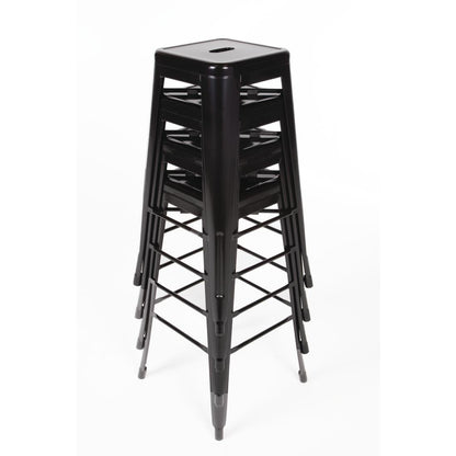 Bolero High Metal Bar Stools Black (Pack of 4) • PAS-DL881