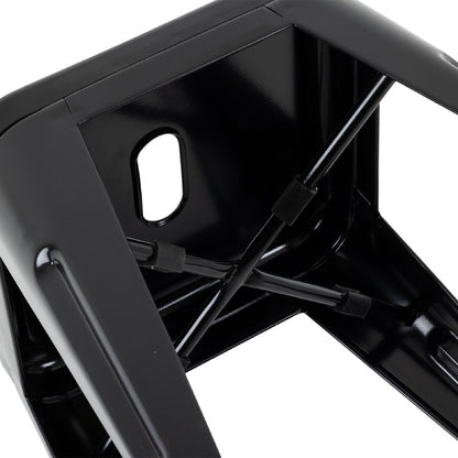 Bolero Bistro Metal Low Bar Stool Black (4 Pack) • PAS-DL880