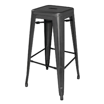 Bolero High Metal Bar Stools Black (Pack of 4) • PAS-DL881