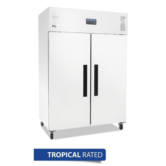 Polar G-Series 2 Door Upright Fridge White 1200Ltr • PAS-DL898-A